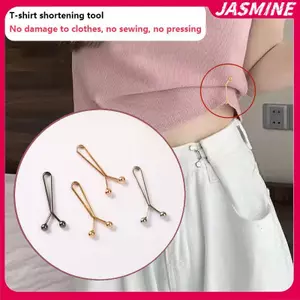 JASMINE 4 Váy Quần Jean Có Thể Tháo Rời Bule Phụ Kiện Có Thể Điều Chỉnh Tay Kẹp Cho Quần Thắt Lưng Tay Giảm Kẹp JASMINE