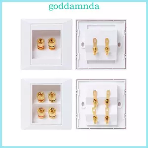 Ổ cắm tường GODD o Bảng điều khiển Video Loa Hộp nối Ổ cắm điện