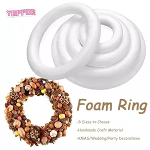 Khuôn bánh rán nửa vòng YOFFOR, Nhẫn xốp tròn trang trí Giáng sinh