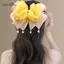 AqToCna Nơ Hình Tóc Lông Tơ Vuốt Kẹp Phụ Kiện Tóc Cho Ba Của Đầu AqToCna