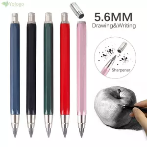 Bút Chì Cơ YOLOGO, Với Bút Chì Mài Kim Loại Bút Chì Tự Động, Công Cụ Viết Vẽ 5.6mm Chất Lượng Cao Phác Thảo Thiết Kế Truyện Tranh Bút Chì Di Động Học Sinh