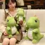 THEGIRL8B Búp bê sang trọng khủng long mắt lớn, Bộ sưu tập lông tơ Đồ chơi sang trọng khủng long hoạt hình, Búp bê đi cùng trẻ em Làm dịu nhẹ Động vật nhồi bông dễ thương Trang trí tiệc lễ hội búp bê