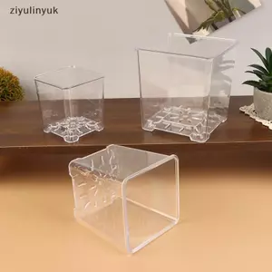 Ziyulinyuk Vuông Trong Suốt Acrylic Chậu Hoa Thoáng Khí Để Bàn Trang Trí Sân Vườn Phòng Khách Ban Công VN