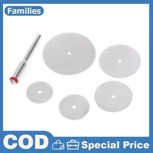6 Cái / bộ Thép Không Gỉ Lát Cắt Kim Loại Đĩa Với 1 Mandre Cho Dụng Cụ Xoay 16 18 22 25 32 Mm Đĩa Cắt Dụng Cụ Cầm Tay