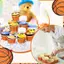 6 Chiếc Bóng Rổ Ốc Bát Thực Phẩm An Toàn Giấy Dùng Một Lần Món Tráng Miệng Cốc Cho Trẻ Em Trang Trí Tiệc Sinh Nhật