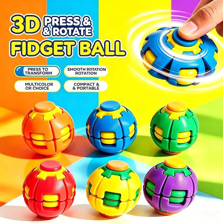 Đồ chơi Spinner xoay 3D in hình, Đồ chơi để bàn động học cơ học để giảm căng thẳng & lo âu, Đồ chơi Fidget ép sang kẹp giác quan độc đáo dành cho người lớn, Quà tặng tiện ích mát mẻ