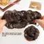 Tóc Tổng Hợp Bun Tóc Giả Nữ Đuôi Ngựa Nối Dài Tóc Scrunchie Co Giãn Thịt Viên Đầu Tóc Scrunchie Quấn Hiện Thực Tự Nhiên