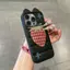Dâu tây sọc Đối với trường hợp iPhone 17pro iphone16/ Chống ngã 15/14 lỗ lớn 13/12/11 mới
