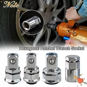 NOTE1 Bộ chuyển đổi ổ cắm cờ lê Ratchet lục giác, Ổ cắm chuyển đổi lõm đa chức năng bền bỉ, Quà tặng Phụ kiện dụng cụ di động