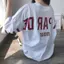 Áo thun ngắn tay chữ trắng sang trọng Harajuku mùa hè 2026 dành cho sinh viên dáng rộng lười che xác thịt phù hợp với mọi trận đấu thông thường hàng đầu dành cho nữ