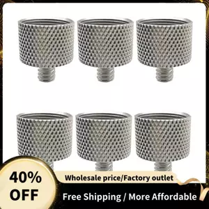 6 Chiếc 5 / 8 Inch Nữ Đến 1 / 4 Inch Nam Ren Vít Micro Adapter Cho Mic Micro Đứng Kẹp (Bạc)