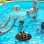 Bể Bơi Nổi Cốc Bể Bơi Phao Uống Với 5 Lỗ Khay Nổi Cho Tiệc Bể Bơi Bãi Biển Spa Nổi Dụng Cụ