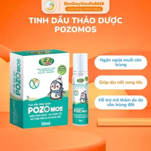 Tinh Dầu Thảo Dược PozoMos Cho Bé Giúp Ngăn Ngừa Muỗi, Dịu Sưng Tấy, Mờ Vết Thâm Trên Da Do Muỗi Đốt