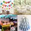 Ziyulinyuk 6 / 10 Tầng Macaron Đế Trưng Bày Cupcake Tháp Ra Đế Bánh Khay Nhựa Cho Đám Cưới Sinh Nhật Trang Trí Bánh Dụng Cụ Làm Bánh VN
