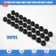 Bàn Tròn Ghế Chân Ống Chèn Nắp Cuối 19mm Dia 30 chiếc Màu Đen