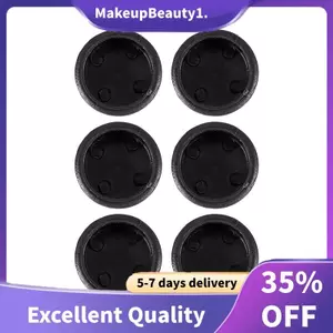 6 Cái Nhựa Trống Cuối Nắp Ống Lắp Ống Cắm Bao 40mm Đen