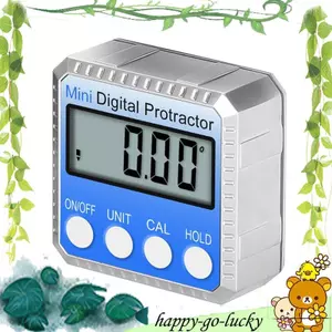Công cụ mức độ chính xác cao Hợp kim kẽm 4x90 độ Máy đo góc kỹ thuật số Mini Máy đo góc LCD Máy đo độ dốc