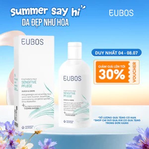 Sữa Tắm Cho Da Khô, Nhạy Cảm EUBOS Sensitive Shower And Cream 200ml