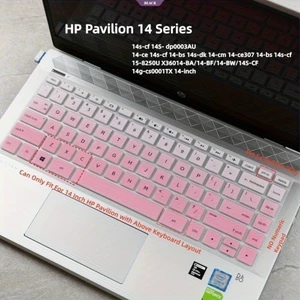 Vỏ bàn phím HP Pavilion 14 Silicone siêu mỏng bảo vệ da, bảo vệ bàn phím máy tính xách tay chống bụi Tương thích với dòng 14-ce 14-bs 14-cf 14s-dk 14q-cs