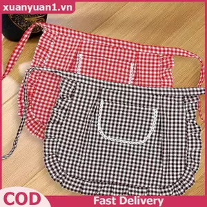 XUAN Tạp Dề Vuông Che Nửa Eo Tạp Dề Chất Liệu Cotton Chống Vết Bẩn Thoáng Khí Nhà Nấu Ăn Quần Áo Làm Việc Phụ Kiện Nhà Bếp VN