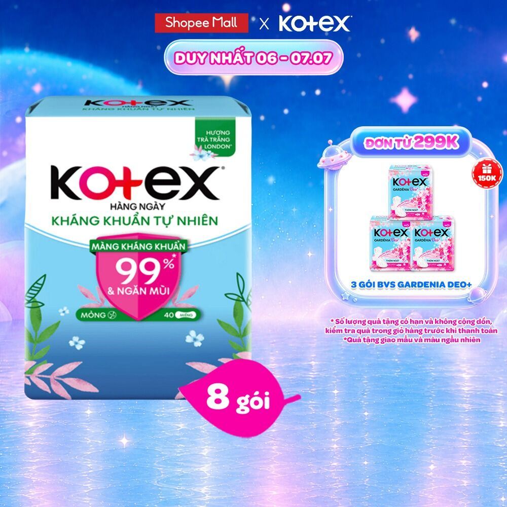 [Live Độc Quyền] Combo 4/5/8 Băng Vệ Sinh Kotex hằng ngày, ban đêm, Biocare, Luxe, BVS quần, Tampon, Gardenia
