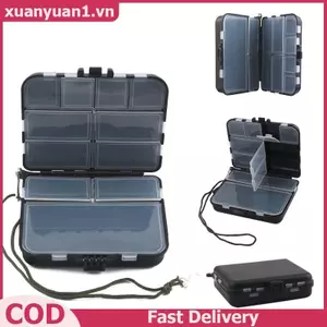 XUAN Mini Hộp Bảo Quản Câu Cá Bay Hộp Câu Cá Muỗng Câu Cá Móc Mồi Hộp Bảo Quản Phụ Kiện Câu Cá VN