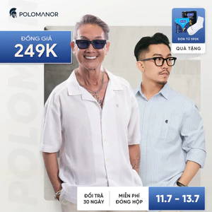 Áo sơ mi nam chất liệu cotton, linen cao cấp, thanh lịch, thoải mái - POLOMANOR