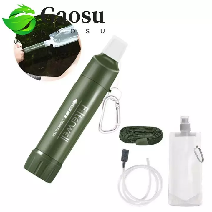 Ống hút lọc nước mini GAOSU, Máy lọc nước lọc mini, Máy nước riêng lẻ Ống hút TUP Sinh tồn Ống hút uống khẩn cấp
