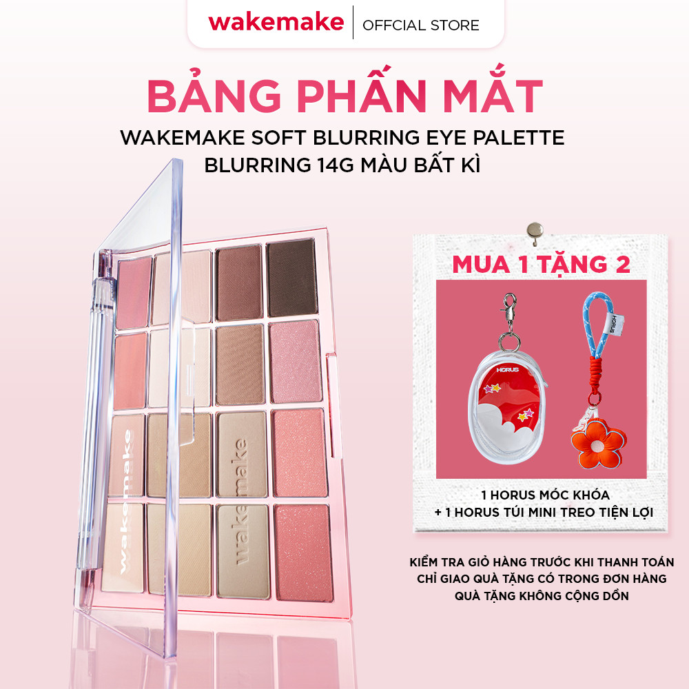Bảng Phấn Mắt 16 ô Wakemake Soft Blurring Eye Palette 14g .#03 Sunset Blurring