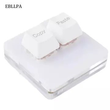 Bàn phím dán sao chép EBLLPA, Bàn phím mini 2 phím mini Acrylic tùy chỉnh, Bàn phím trao đổi nóng Giao diện Type-c Phím cơ 2 phím Bàn phím mini PC