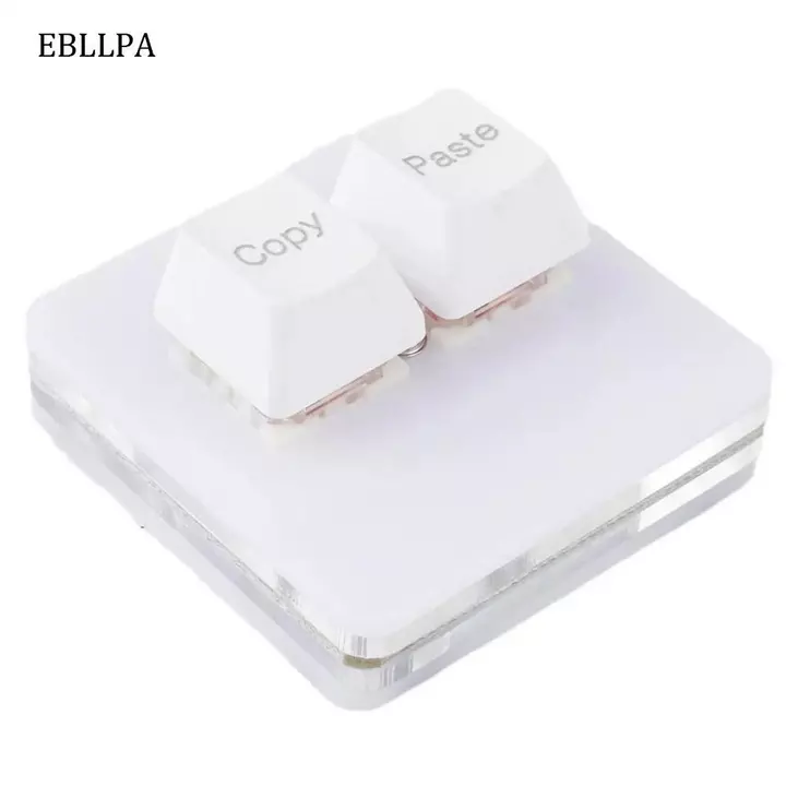 Bàn phím dán sao chép EBLLPA, Bàn phím mini 2 phím mini Acrylic tùy chỉnh, Bàn phím trao đổi nóng Giao diện Type-c Phím cơ 2 phím Bàn phím mini PC