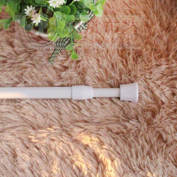 Trắng 110-190 Đục Lỗ Rèm Thanh Cửa Rèm Thanh Tắm Rèm Thanh Phụ Kiện Phòng Tắm Thanh Rèm Kính Thiên Văn Lắp Đặt Miễn Phí