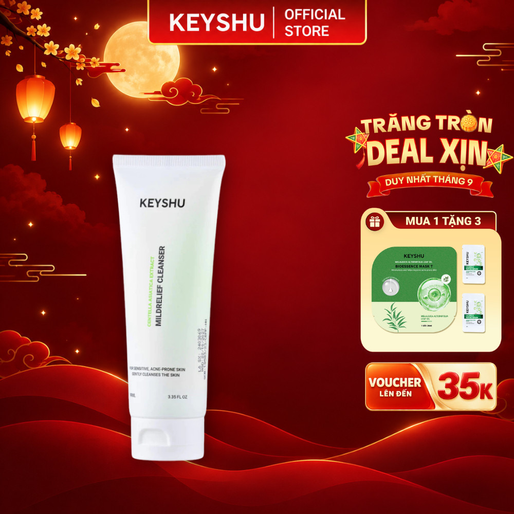 Sữa Rửa Mặt Hydra Nourish Cleanser KEYSHU Làm Sạch Dịu Nhẹ Dành Cho Da Khô 99ml