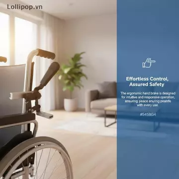[SEY] Phanh tay xe lăn chống trượt 1 Cái Phụ kiện cơ khí điện hạng nặng để chăm sóc người khuyết tật Thay thế xe lăn VN