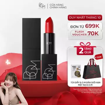 Son Thỏi Lì Lâu Trôi, Siêu Mịn B.O.M My Lipstick 3.5g, Son Thỏi Mềm Mịn, Bảo Vệ & Dưỡng Ẩm Môi