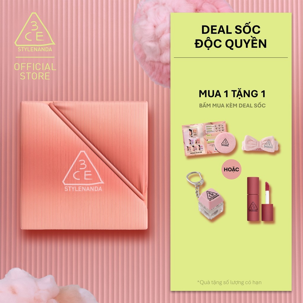 Bảng mắt phấn bơ đa năng 3CE Multi Eye Color Palette The Textile - 9 Màu Mịn Lì, Bám Siêu Lâu, Lên Màu Chuẩn