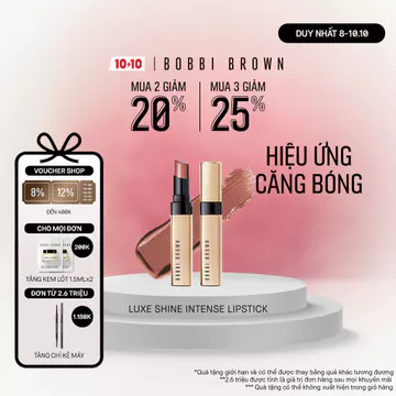 Bobbi Brown Luxe Shine Intense Lipstick | Son bóng dạng thỏi với độ dưỡng cao và màu đậm nét
