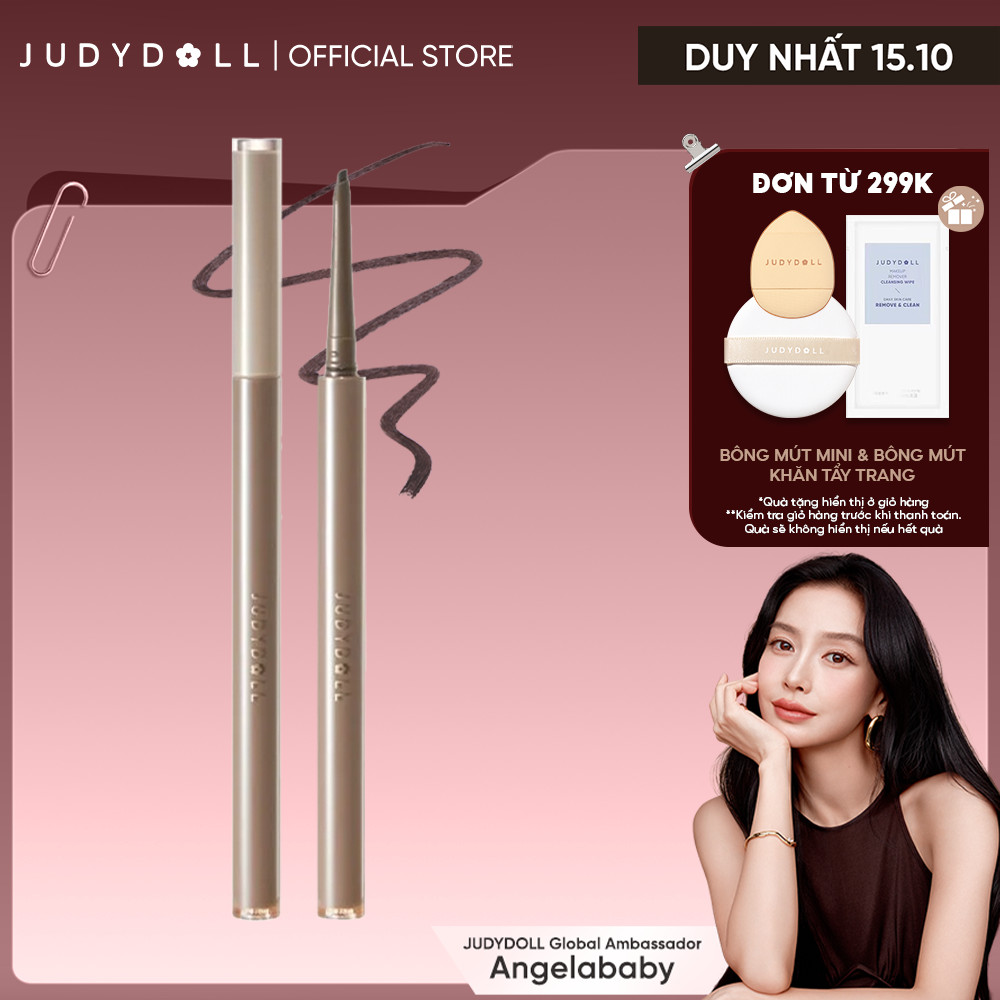 Bút Kẻ Mắt JUDYDOLL Slim Gel Eyeliner Siêu mướt Siêu mảnh Lâu trôi Không lem Chống nước Chì kẻ mí trong mềm mại 0,6g