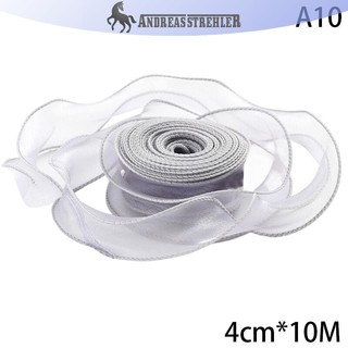 Onetimingfine 10M Đuôi Cá Sợi Ruy Băng Cho DIY Nơ Tóc Trang Trí Bó Hoa Quà Tặng Gói Chất Liệu Sóng Lụa Ruy Băng Trang Trí VN