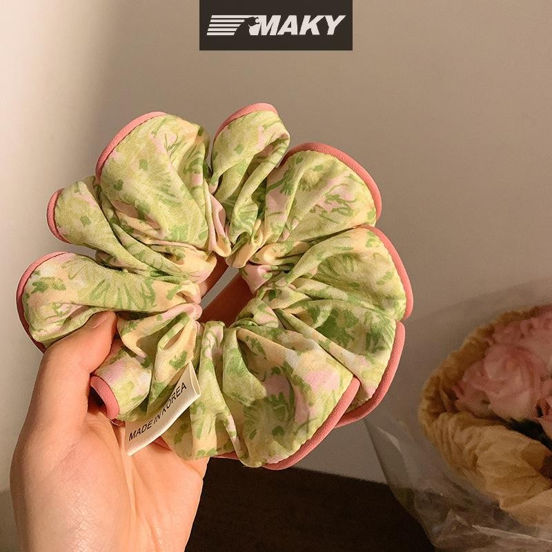 Newwellknownepic Thời Trang Hàn Quốc Hoa Scrunchies Nữ Cô Gái Tóc Co Giãn Dây Cao Su Phụ Kiện Buộc Tóc Dây Dây Mũ Đội Đầu VN