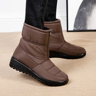 Giày Bốt Tuyết Cổ Điển Nữ Có Lông Lót Ấm Áp Thoải Mái Đến Mắt Cá Chân Booties Hàng Ngày Essentials Giày Đi Bộ