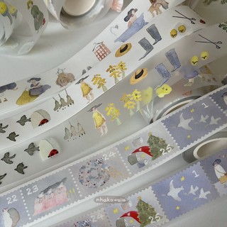 Washi tape PET tape chiết Dodolulu tổng hợp nhiều mẫu