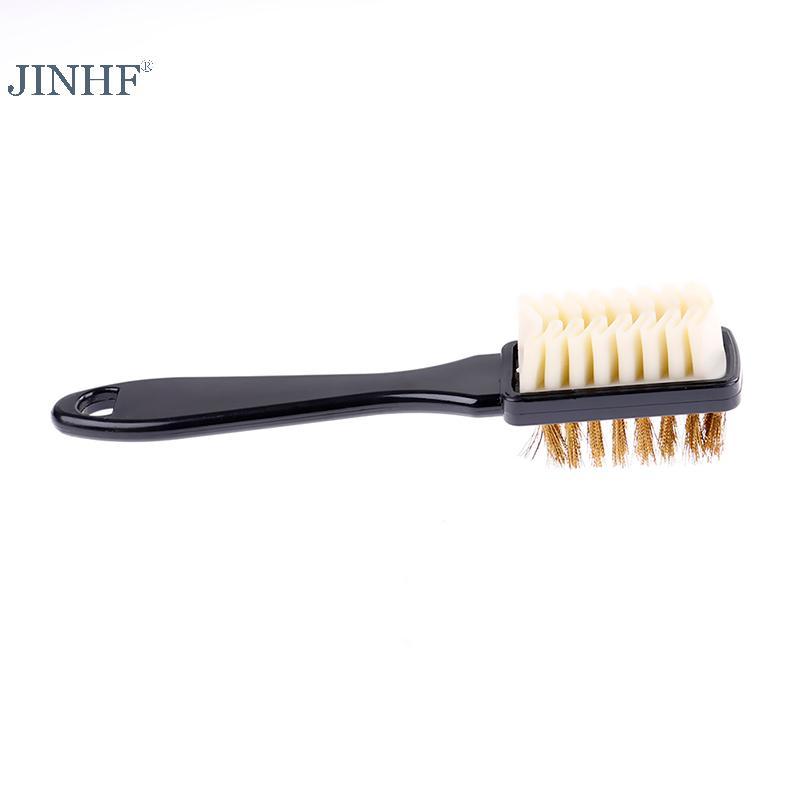Bàn chải làm sạch 2 mặt JINHF Tẩy cao su Phù hợp cho giày da lộn Boot Cleaner HOT