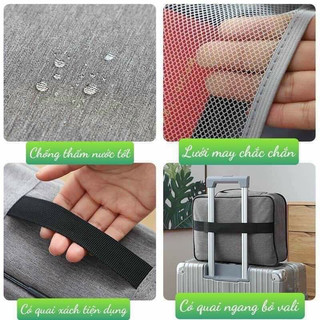Túi đựng hồ sơ, tài liệu 3 lớp, nhiều ngăn, chống nước
