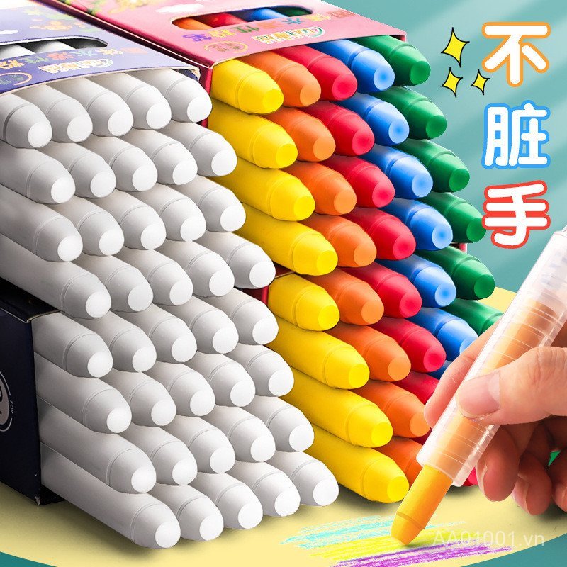 36 Màu Phấn Màu Hợp Trong Nước Nhiều Màu Không Bụi Bảng Vẽ Trẻ Em Bảng Đen Báo 24 Sáng Giảng Dạy Giáo Viên Có Thể Xóa Được UBZH