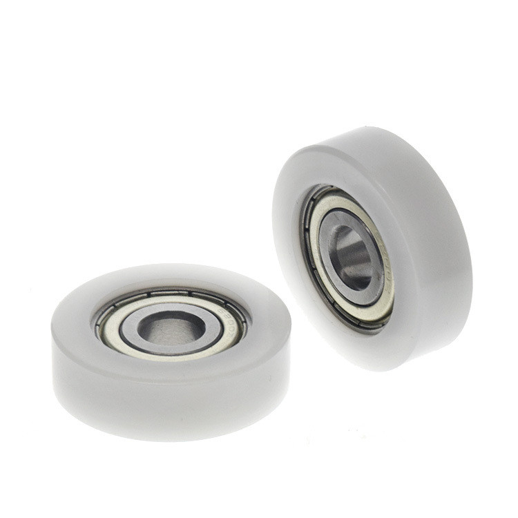 6000 / 6200 Vòng bi Gói bên ngoài Nhựa POM PA Nylon Chống mài mòn Lỗ bên trong phẳng 10mm Vòng bi phi tiêu chuẩn Bánh xe Fd10