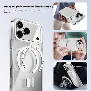 Ốp điện thoại kinh doanh từ tính mạnh hình tròn đầy màu sắc cổ điển cho iPhone 17 16 15 14 13 Pro Max