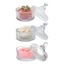 SA Thân Lớn Bột Puff Glass Lọ Bảo Quản Mỹ Phẩm Cho Phòng Tắm Mặt Bàn