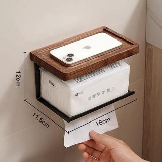 Sao BiểnHome Kim Loại Quả óc chó Gỗ Chắc Chắn Đục Lỗ Phòng Tắm Nhà Vệ Sinh Giấy Dán Tường Giấy Vệ Sinh Kệ Giấy