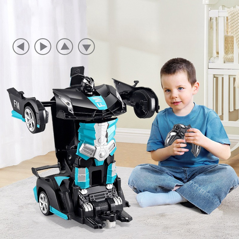 Ô Tô điều Khiển Từ Xa Biến Hình Robot,Thiết Kế đa Chức Năng,Có Thể Xoay 360 độ Với đèn LED